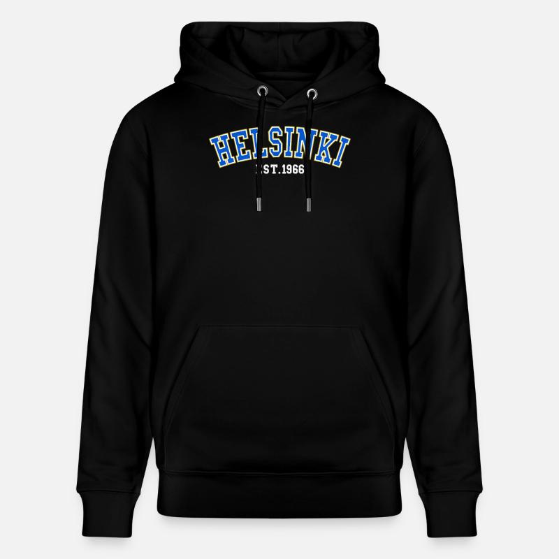 Helsinki Fondée en 1966 - Sweat à capuche bio CRUISER Stanley/Stella Unisexe - noir