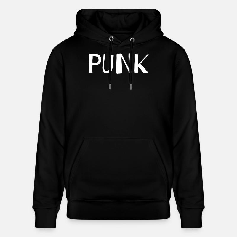 Logo punk Design urbain - Sweat à capuche bio CRUISER Stanley/Stella Unisexe - noir