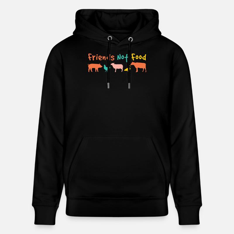 amis pas de nourriture végétalienne - Sweat à capuche bio CRUISER Stanley/Stella Unisexe - noir