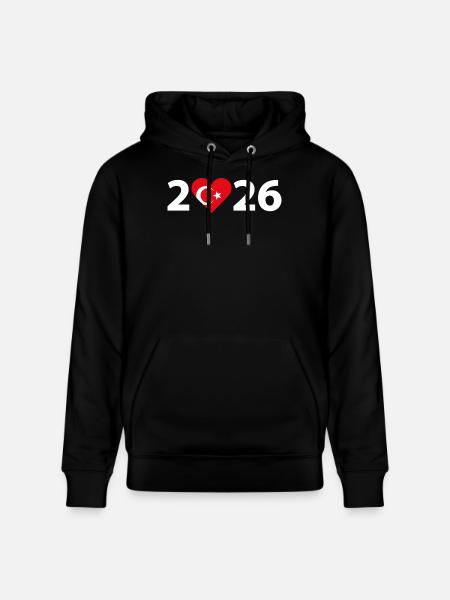 I love Türkei 2026, Urlaub in der Türkei 2026 - Stanley/Stella Unisex Bio-Hoodie CRUISER  - Schwarz