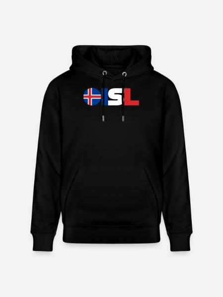 Islande - Sweat à capuche bio CRUISER Stanley/Stella Unisexe - noir