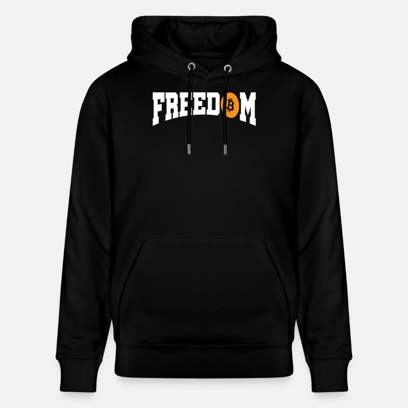 Liberté Bitcoin - Sweat à capuche bio CRUISER Stanley/Stella Unisexe - noir
