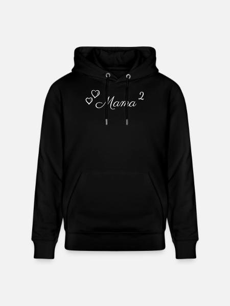 Mama Herzschrift 2 - Stanley/Stella Unisex Bio-Hoodie CRUISER  - Schwarz