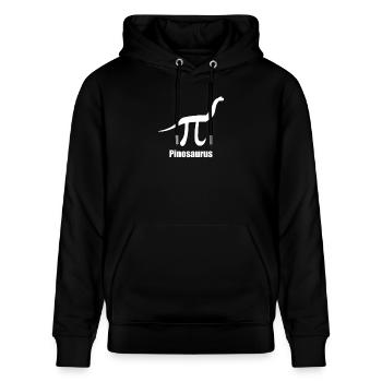 Math Maths Joke Math Teacher Pinosaurus - Stanley/Stella CRUISER Unisex Organic Hoodie - black - Front - Alina (178cm) & Michal (187cm)