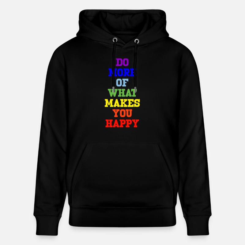 peace regenbogen - Stanley/Stella Unisex Bio-Hoodie CRUISER  - Schwarz