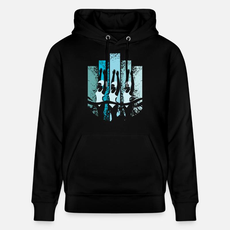 synchronschwimmen Retro - Stanley/Stella Unisex Bio-Hoodie CRUISER  - Schwarz
