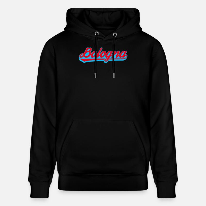 Bologna Neon Script Logo - Stanley/Stella Unisex Bio-Hoodie CRUISER  - Schwarz