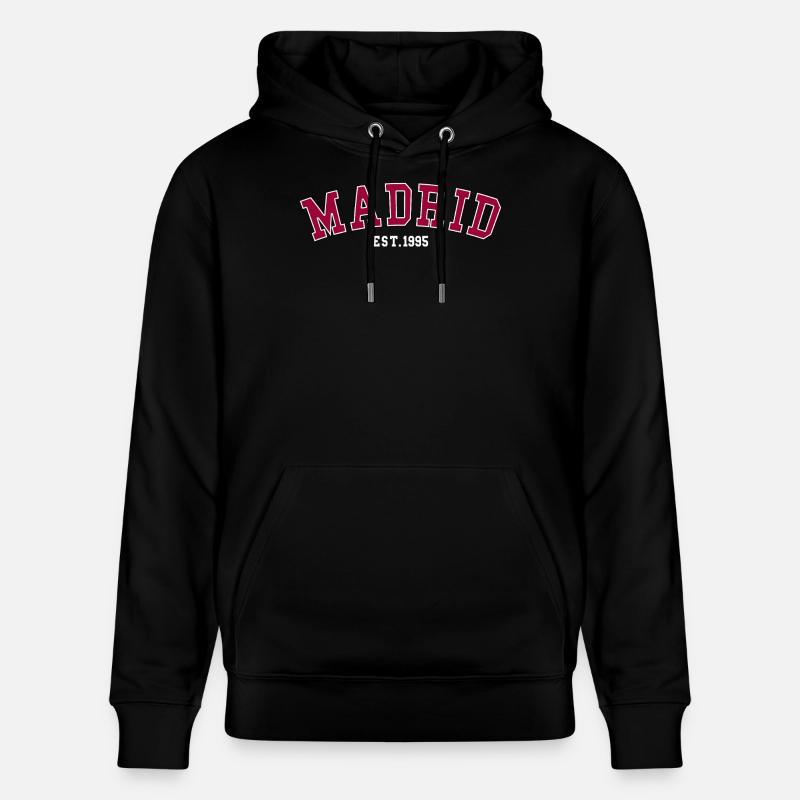 Madrid_Est_1995 - Sweat à capuche bio CRUISER Stanley/Stella Unisexe - noir