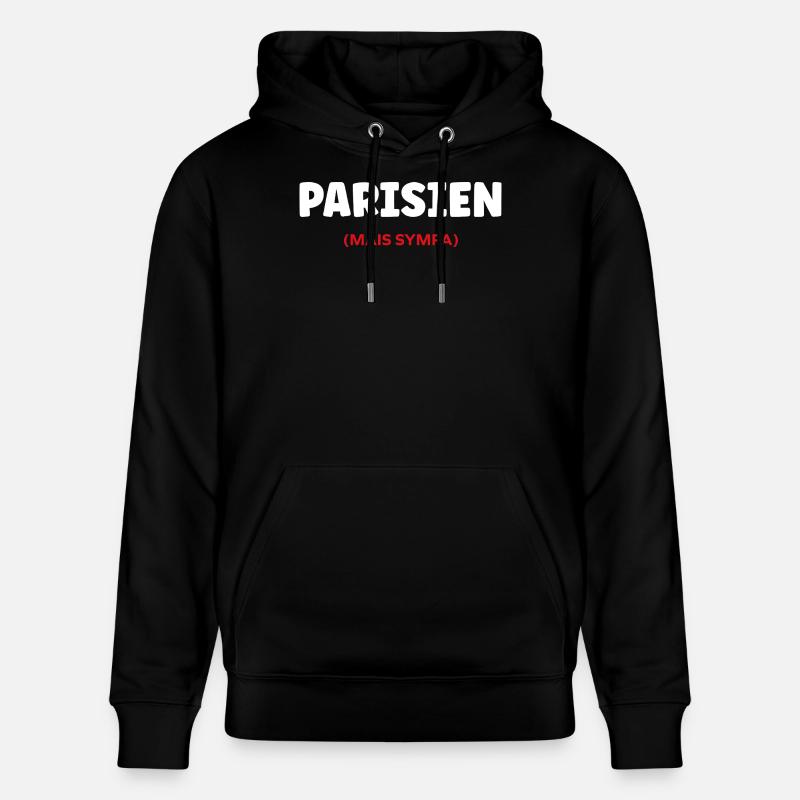 Pariser - Stanley/Stella Unisex Bio-Hoodie CRUISER  - Schwarz