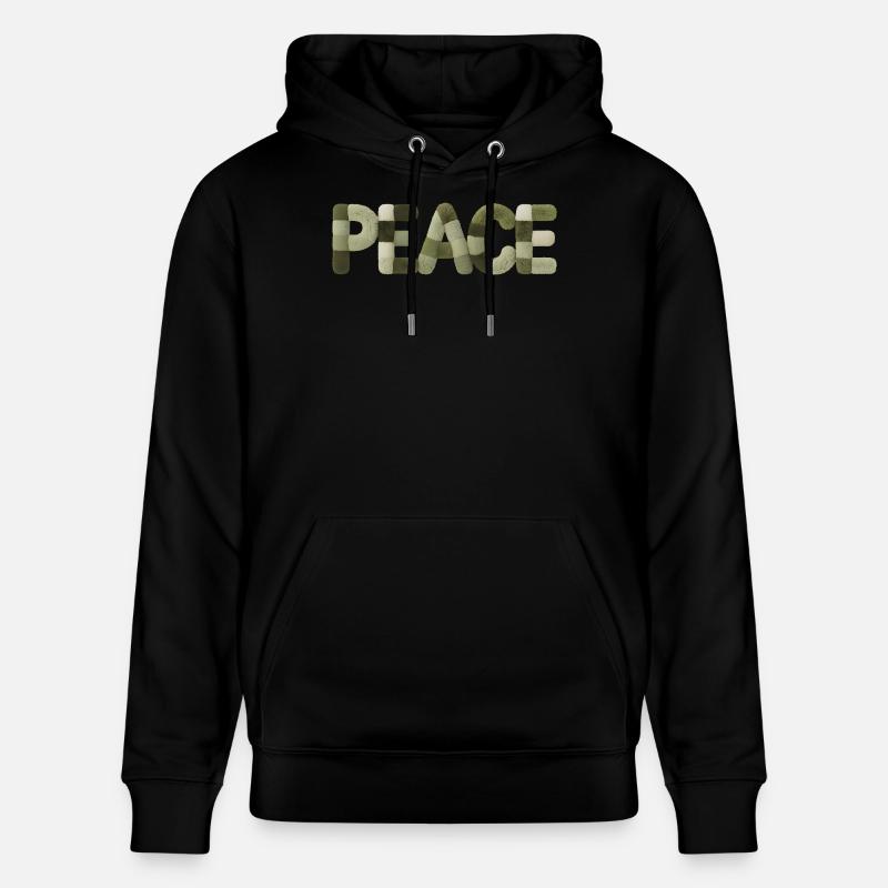 Autocollant Modern Patchwork Peace Style - Sweat à capuche bio CRUISER Stanley/Stella Unisexe - noir