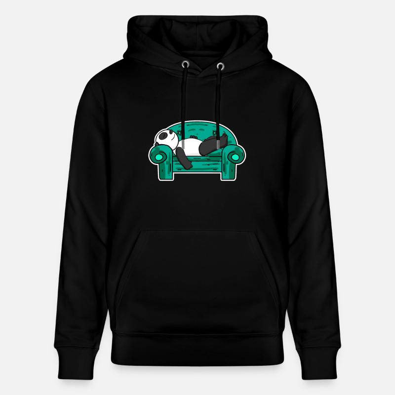 panda - Stanley/Stella CRUISER Unisex Organic Hoodie - black