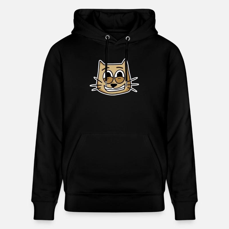 Chat Visage de chat - Sweat à capuche bio CRUISER Stanley/Stella Unisexe - noir