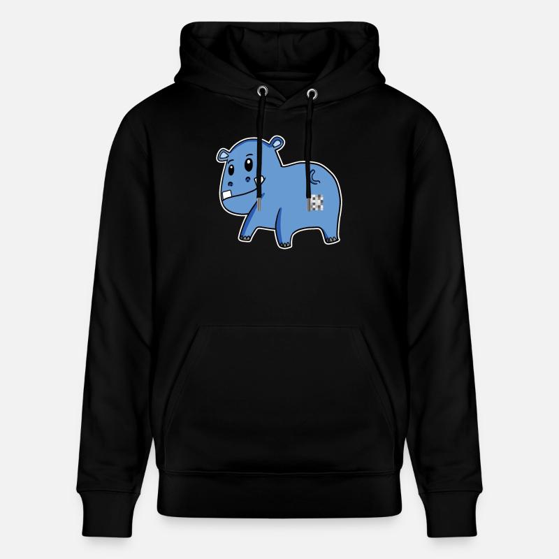 Nilpferd Arsch - Nilpferd Hintern - Stanley/Stella Unisex Bio-Hoodie CRUISER - Schwarz