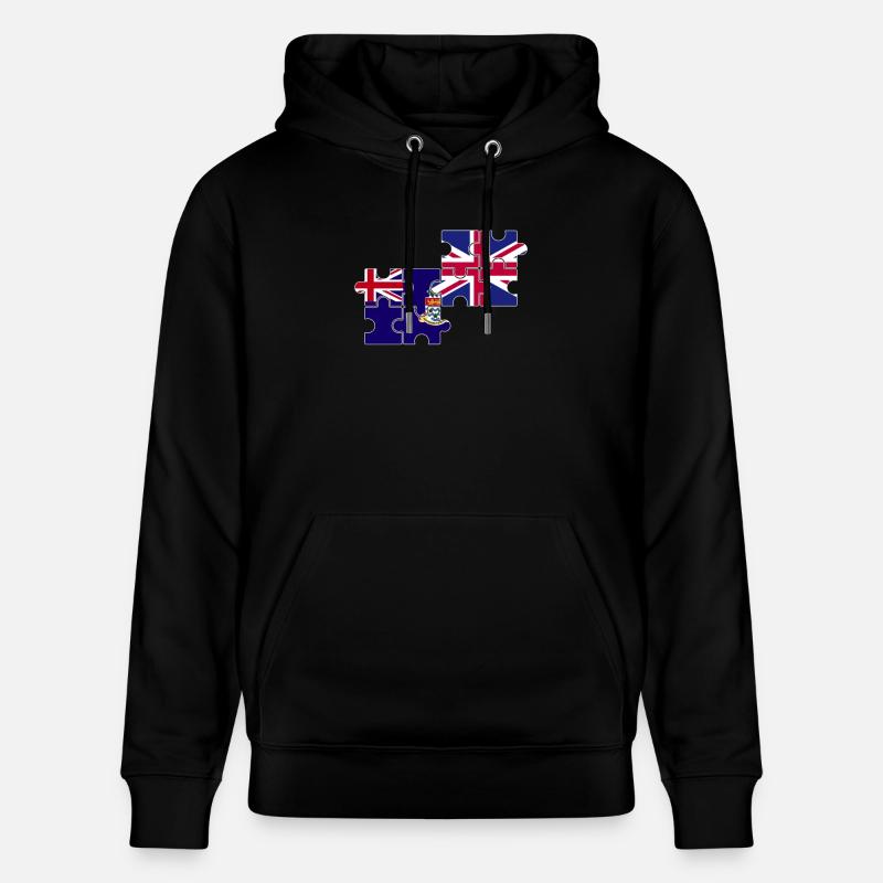 Îles Caïmans Drapeau britannique - Sweat à capuche bio CRUISER Stanley/Stella Unisexe - noir