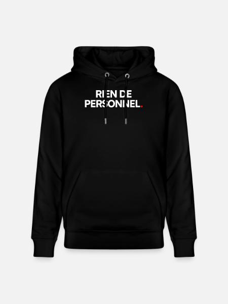 Rien de personnel - Sweat à capuche bio CRUISER Stanley/Stella Unisexe - noir