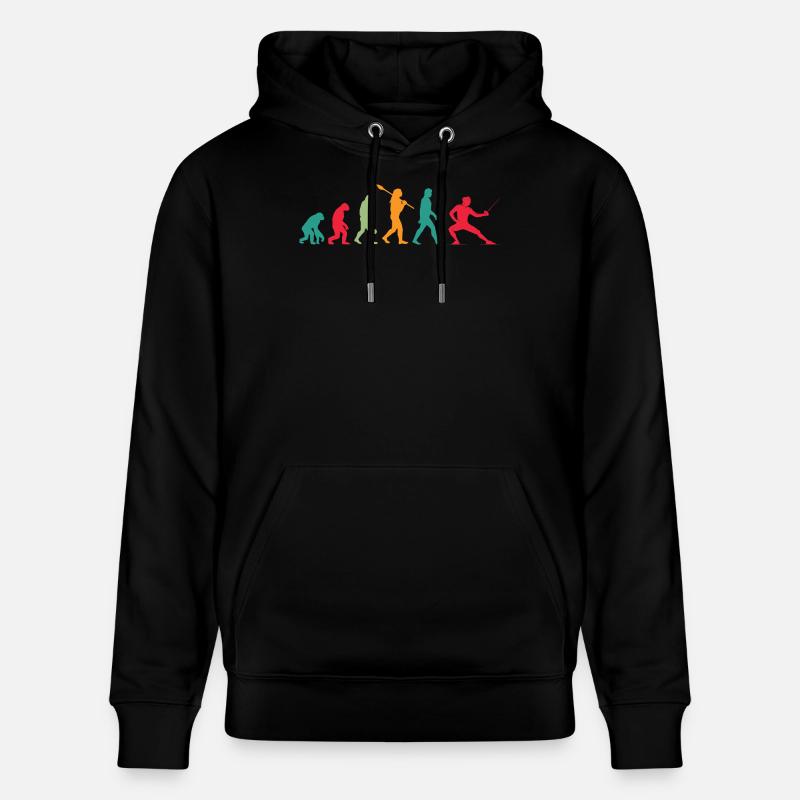 Fechten Evolution - Stanley/Stella Unisex Bio-Hoodie CRUISER  - Schwarz