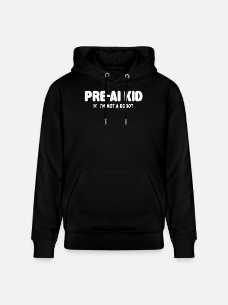 Pre AI Kid 2010s Nostalgia Throwback - Stanley/Stella CRUISER Unisex Organic Hoodie - black