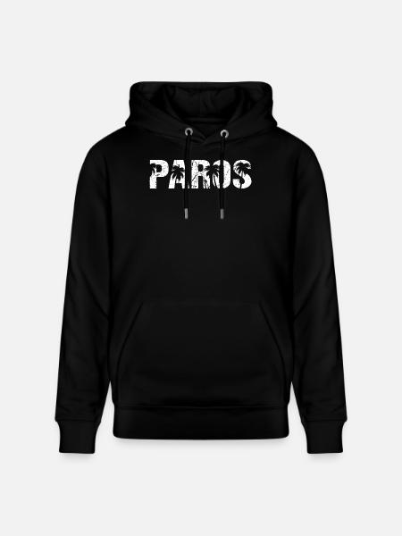 Paros Palm Island Greece - Stanley/Stella CRUISER Unisex Organic Hoodie - black