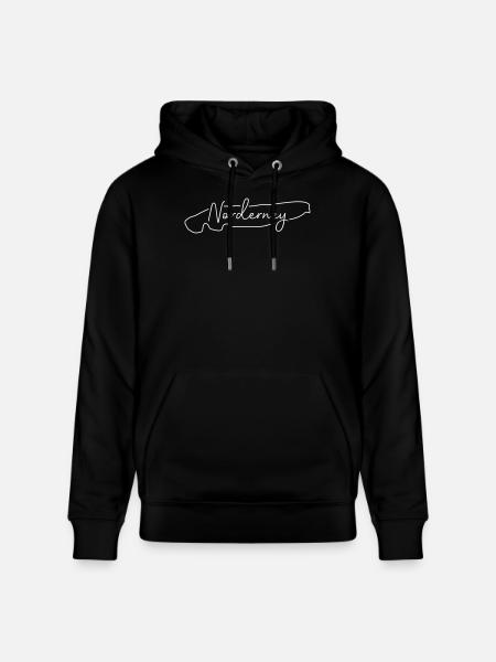 Norderney | Map line art minimalism - Stanley/Stella CRUISER Unisex Organic Hoodie - black