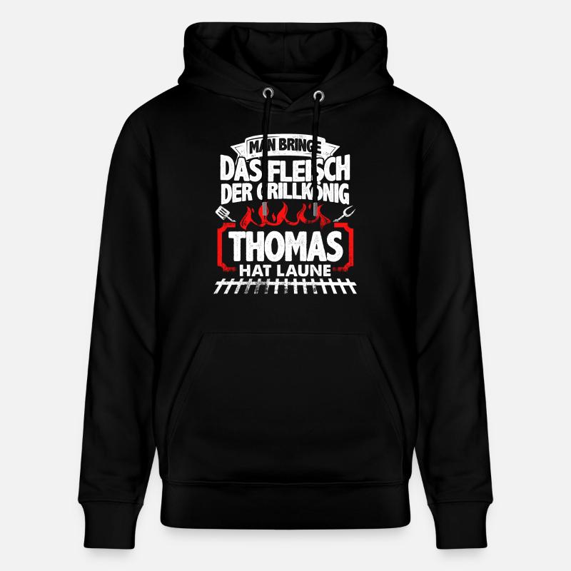 THOMAS - Grill - Stanley/Stella Unisex Bio-Hoodie CRUISER  - Schwarz
