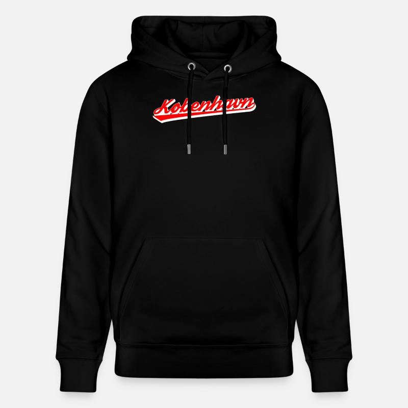 København Script Retro Logo - Sweat à capuche bio CRUISER Stanley/Stella Unisexe - noir