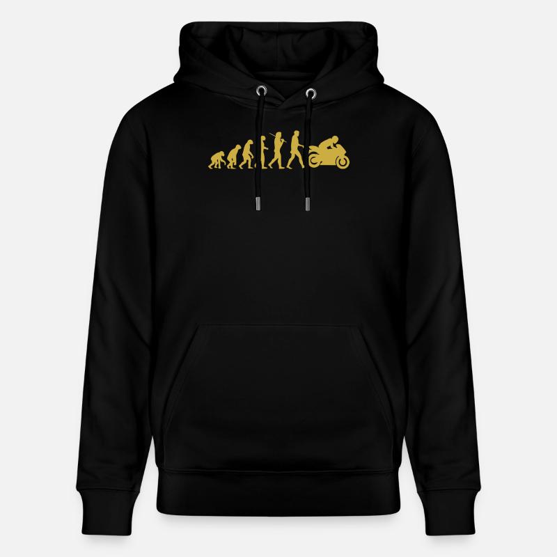 Évolution moto - Sweat à capuche bio CRUISER Stanley/Stella Unisexe - noir