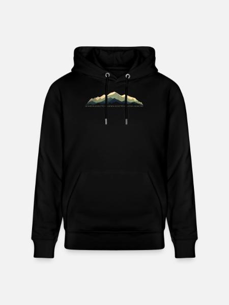 Mountain Passion 2 - Stanley/Stella CRUISER Unisex Organic Hoodie - black