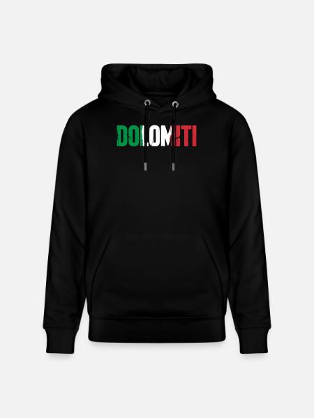 Dolomiti Italien - Stanley/Stella Unisex Bio-Hoodie CRUISER  - Schwarz