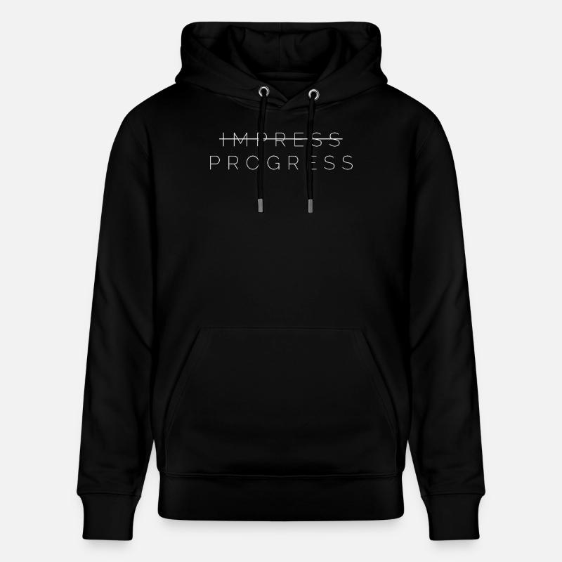 IMPRESSIONNER LE PROGRÈS - Sweat à capuche bio CRUISER Stanley/Stella Unisexe - noir