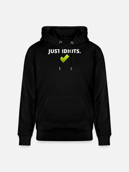 Conception juste idiote - Sweat à capuche bio CRUISER Stanley/Stella Unisexe - noir