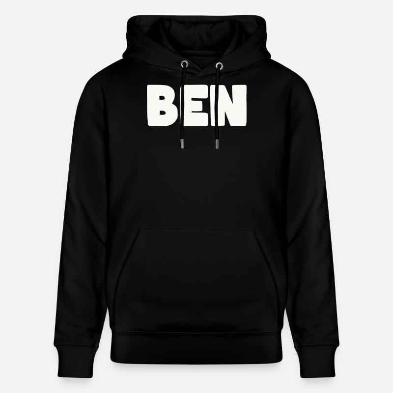 Ben Name - Stanley/Stella Unisex Bio-Hoodie CRUISER  - Schwarz