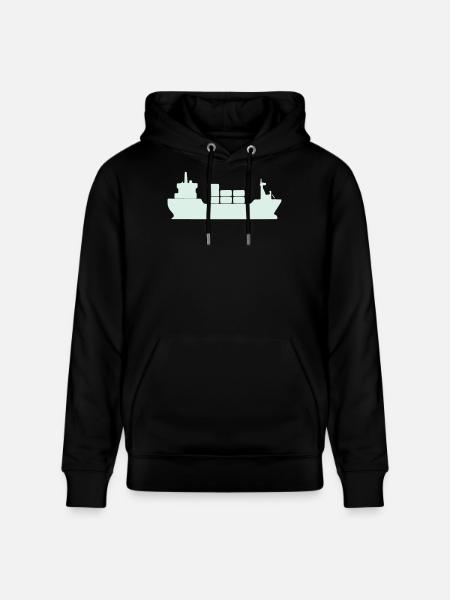Cargo à conteneurs Silhouette - Sweat à capuche bio CRUISER Stanley/Stella Unisexe - noir