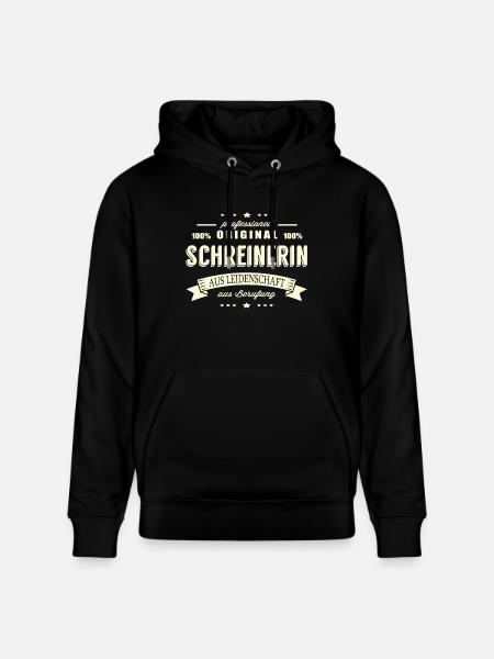 Schreinerin aus Leidenschaft - Stanley/Stella Unisex Bio-Hoodie CRUISER  - Schwarz