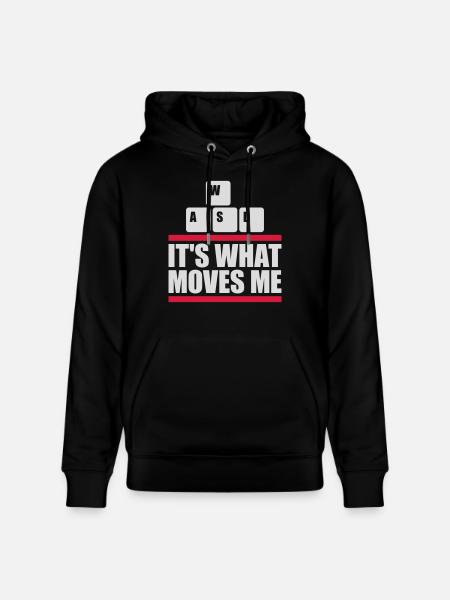 its what moves me - Stanley/Stella CRUISER Unisex Organic Hoodie - black