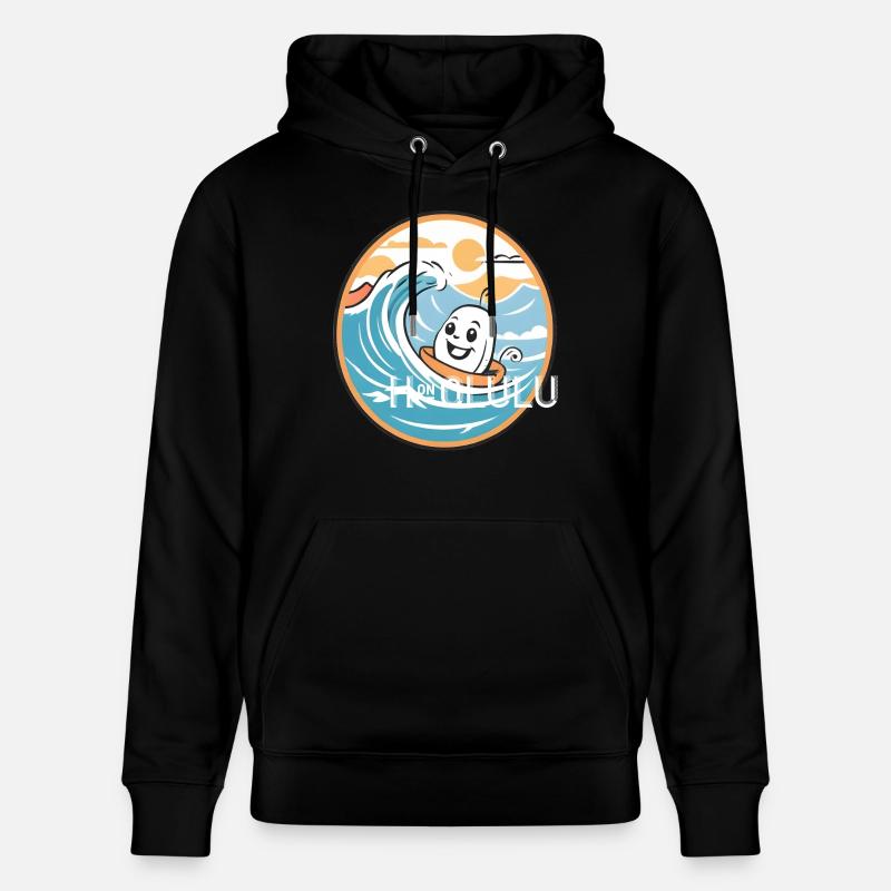 Honolulu Hawaii USA Geschenk Geschenkidee - Stanley/Stella Unisex Bio-Hoodie CRUISER  - Schwarz