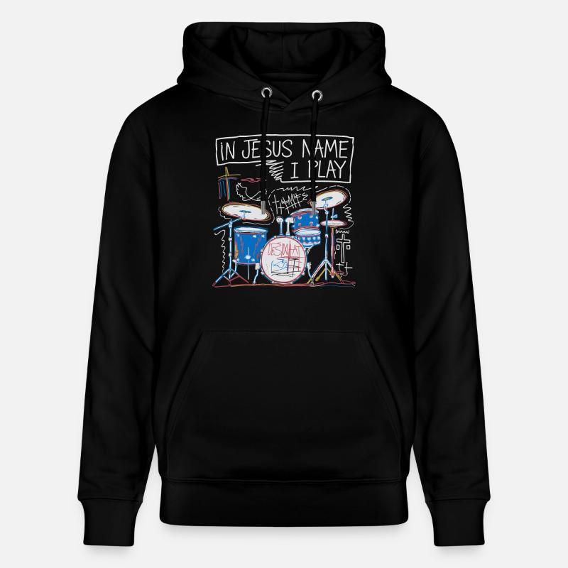 Rythme pour la foi - Sweat à capuche bio CRUISER Stanley/Stella Unisexe - noir