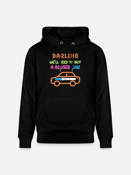 Pregnancy Notification - New Car - Stanley/Stella CRUISER Unisex Organic Hoodie - black