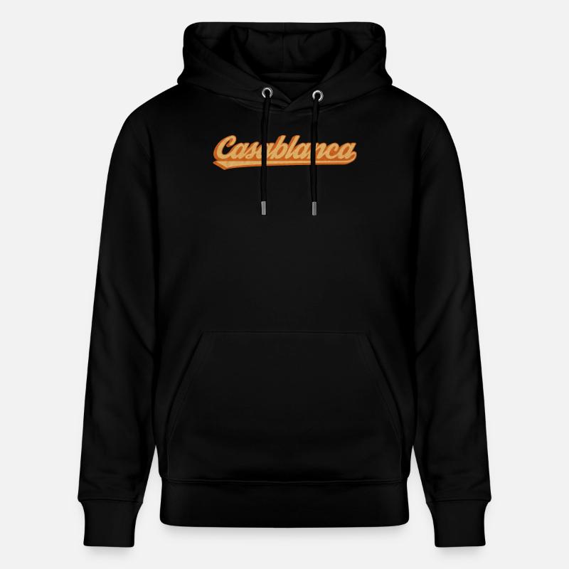 CasaBlanca Rétro Script - Sweat à capuche bio CRUISER Stanley/Stella Unisexe - noir