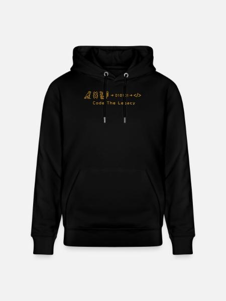 Code das Vermächtnis - Stanley/Stella Unisex Bio-Hoodie CRUISER - Schwarz