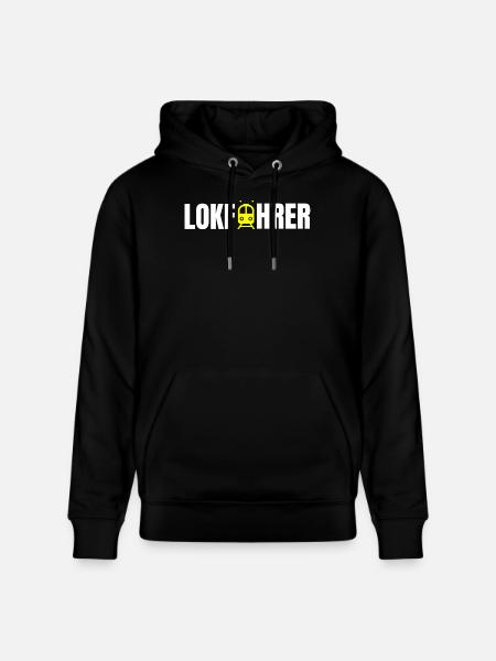 Lokführer Design - Stanley/Stella Unisex Bio-Hoodie CRUISER  - Schwarz