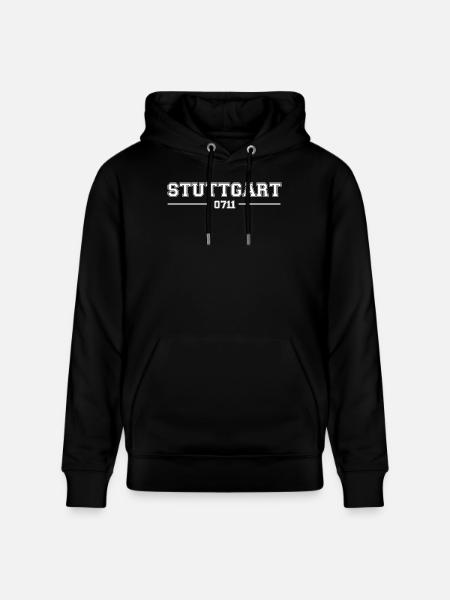 Stuttgart College Style - Stanley/Stella CRUISER Unisex Organic Hoodie - black