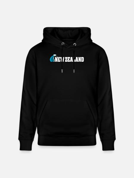 Kiwi-Vogel-Karikatur Neuseeland - Stanley/Stella Unisex Bio-Hoodie CRUISER  - Schwarz