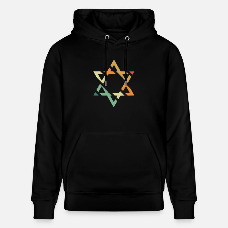 étoile de David - Sweat à capuche bio CRUISER Stanley/Stella Unisexe - noir