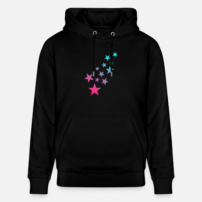 Modèle astérisque symbole étoile - Sweat à capuche bio CRUISER Stanley/Stella Unisexe - noir