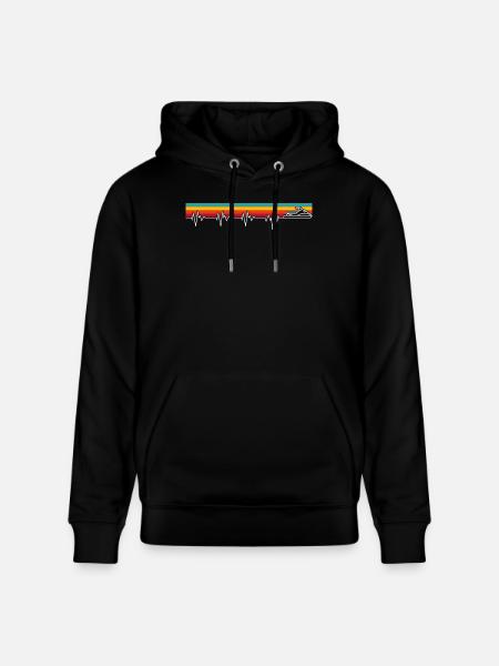 Jetski am Puls des Meeres - Stanley/Stella Unisex Bio-Hoodie CRUISER  - Schwarz
