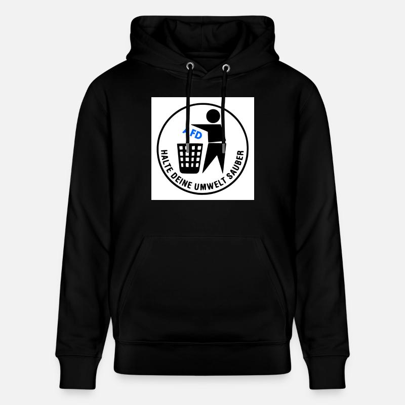 Keep your environment clean - Stanley/Stella CRUISER Unisex Organic Hoodie - black
