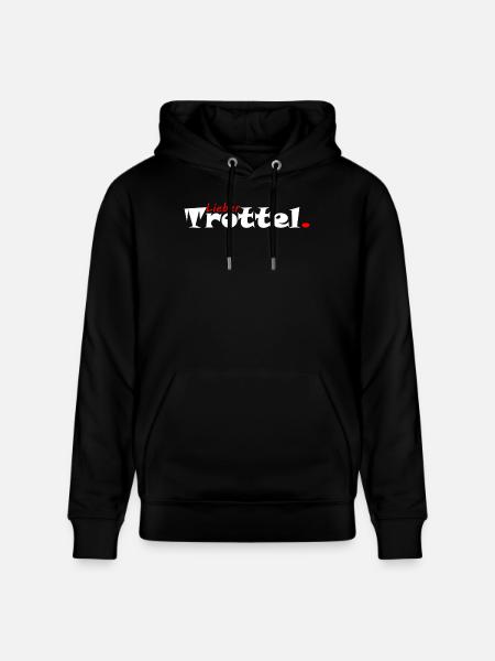 Dear Idiot Clumsy - Stanley/Stella CRUISER Unisex Organic Hoodie - black