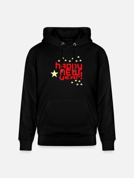 Happy New Year - Stanley/Stella Unisex Bio-Hoodie CRUISER - Schwarz