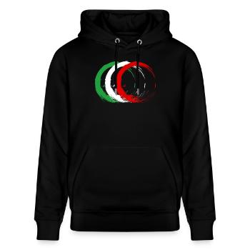 Iran - Stanley/Stella CRUISER Unisex Organic Hoodie - black - Front - Alina (178cm) & Michal (187cm)