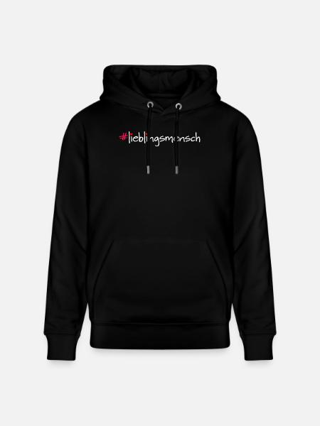 #lieblingsmensch - Stanley/Stella Unisex Bio-Hoodie CRUISER  - Schwarz